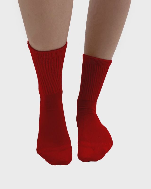 Bamboo sokken red
