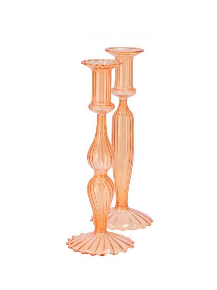 Karakum coral sunset kandelaar peach 9x28cm