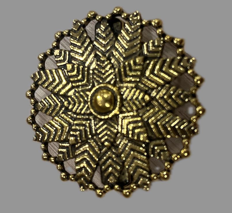 Vestclip rond open goud