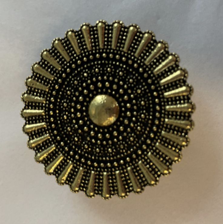 Vestclip rond dicht goud