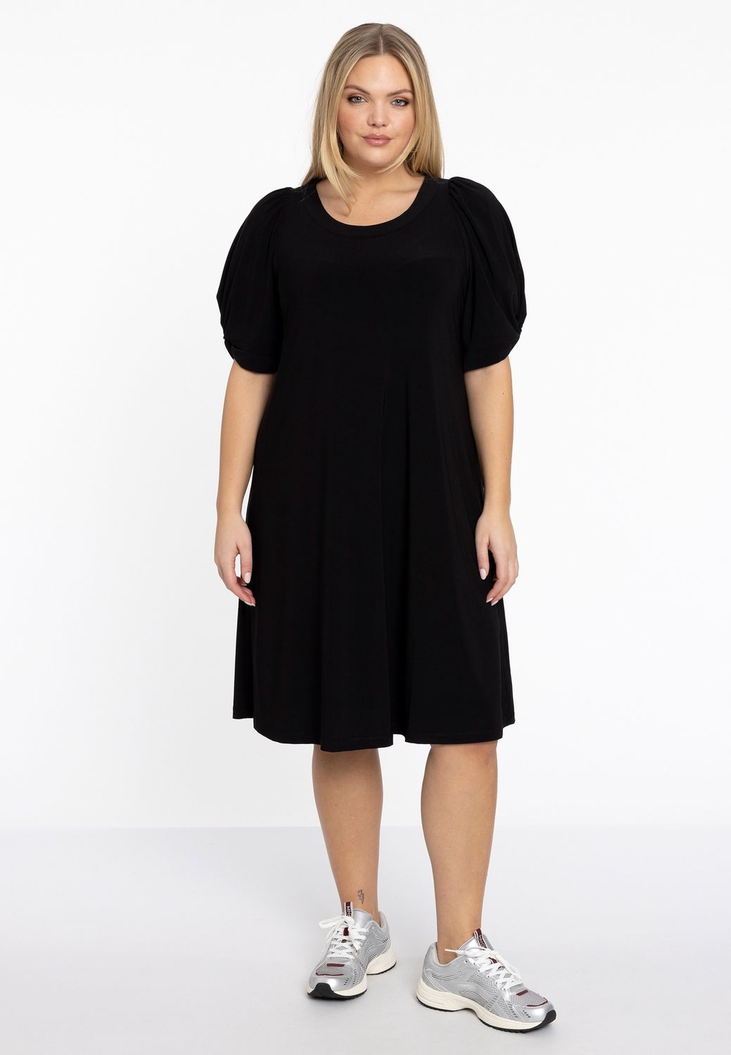 Dress puff sleeve Dolce black