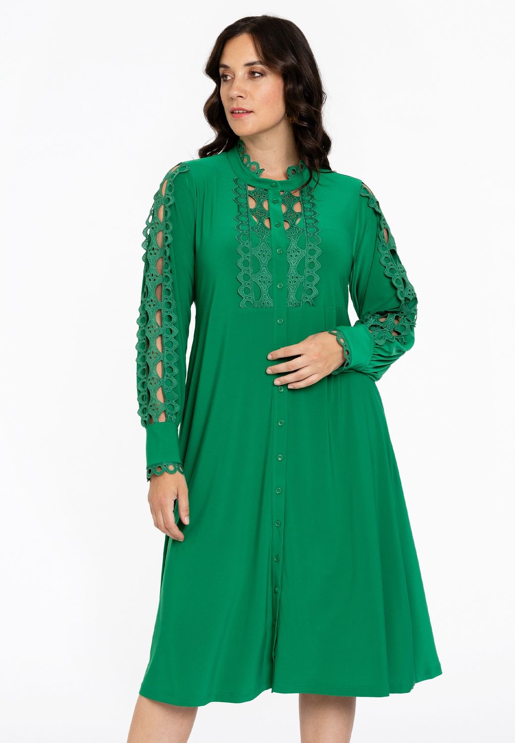 Dress lace DOLCE green