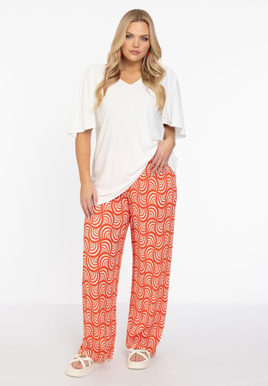 Trousers plisse SWIRL
