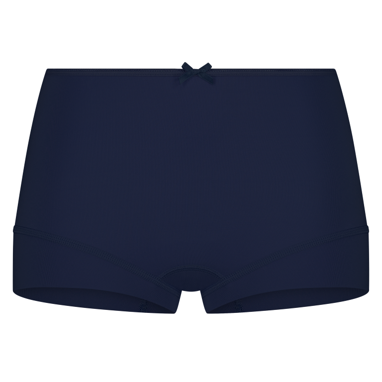 Short donker blauw