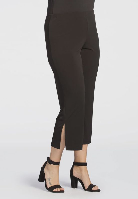 Trousers 7/8 DOLCE split BLACK