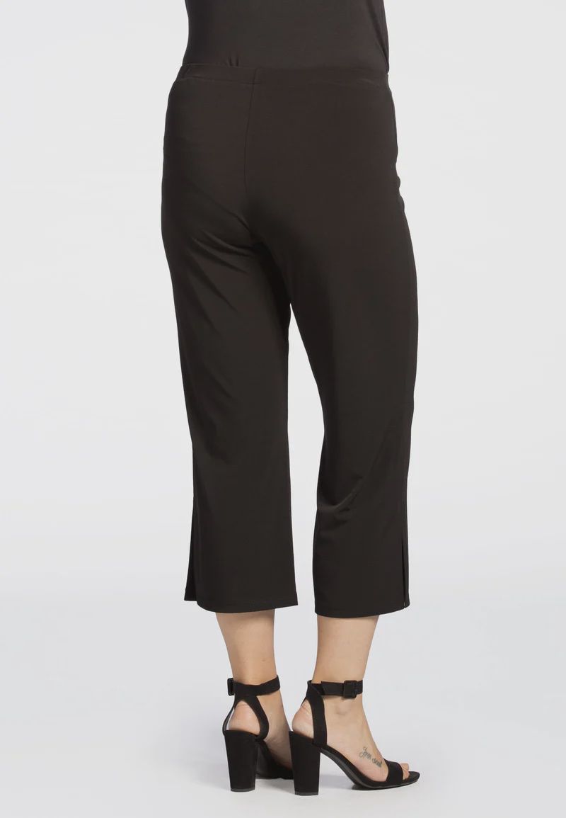 Trousers 7/8 DOLCE split BLACK