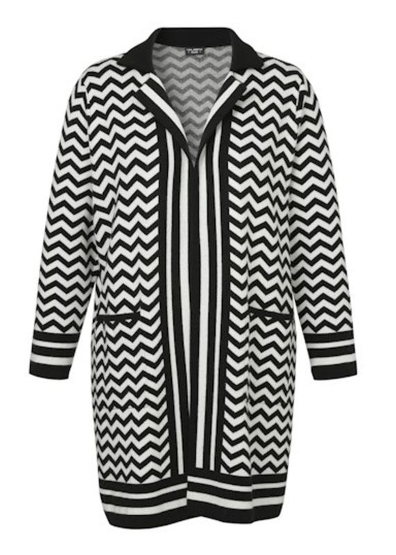 Vest zwart wit 2411 805