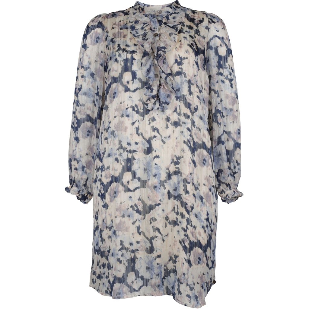 Margo jurk licht blauwe bloem