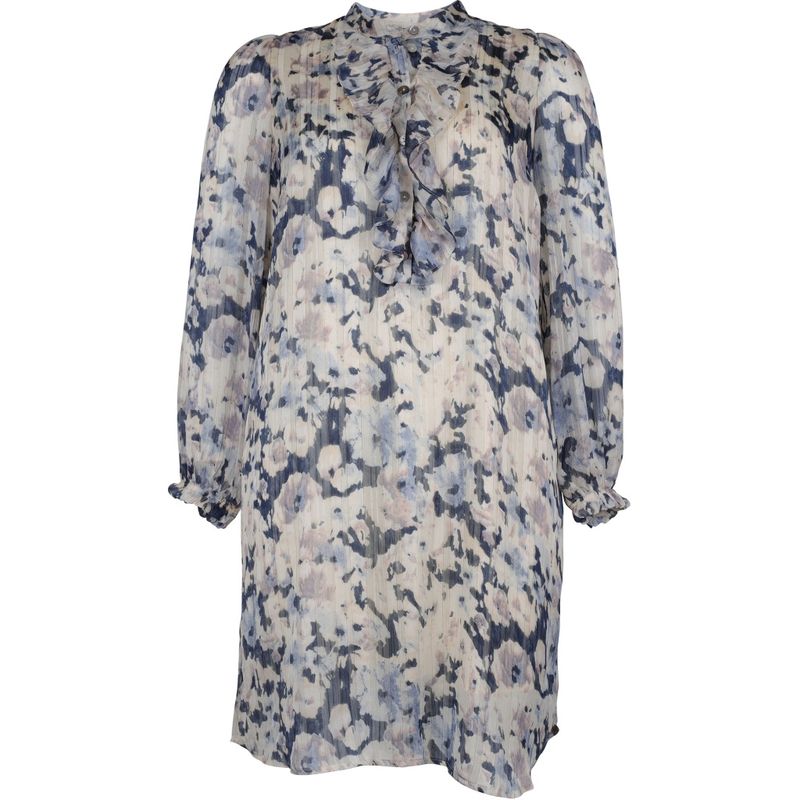 Margo jurk licht blauwe bloem