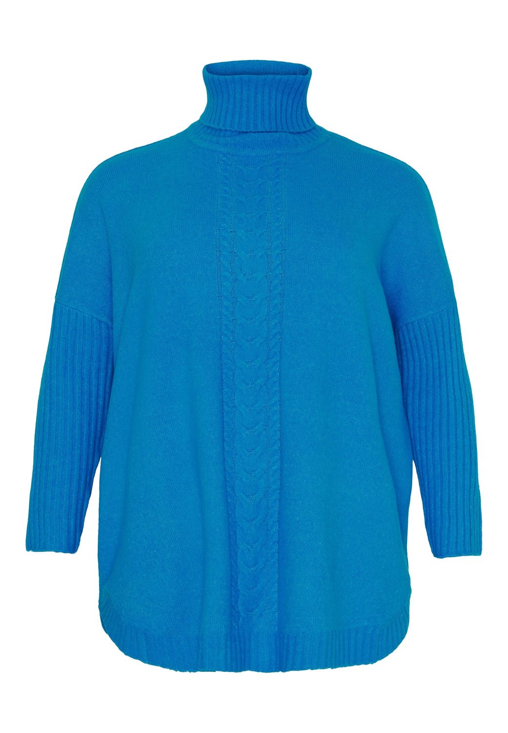 Poncho met col Clear Blue