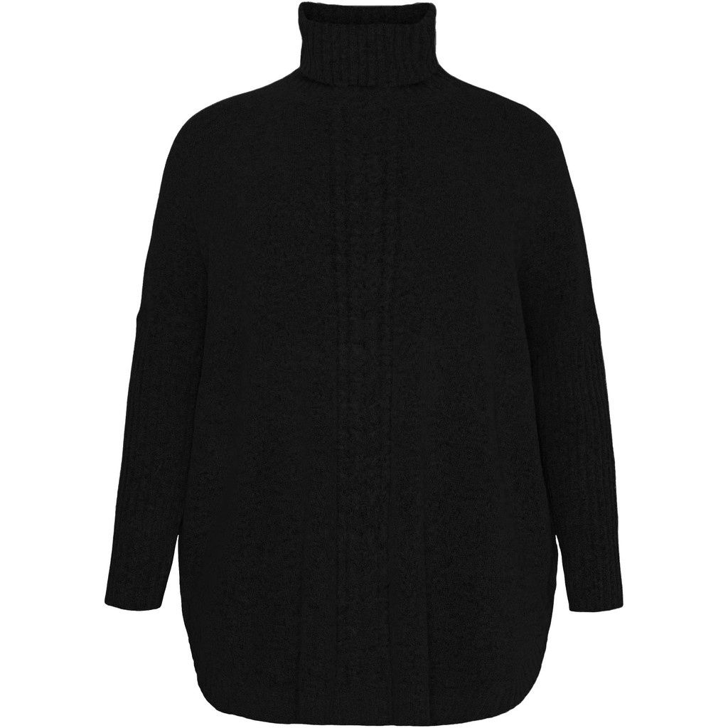 Poncho met col zwart