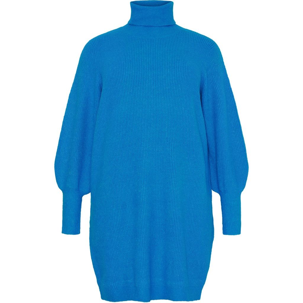 Trui jurk met col Clear Blue
