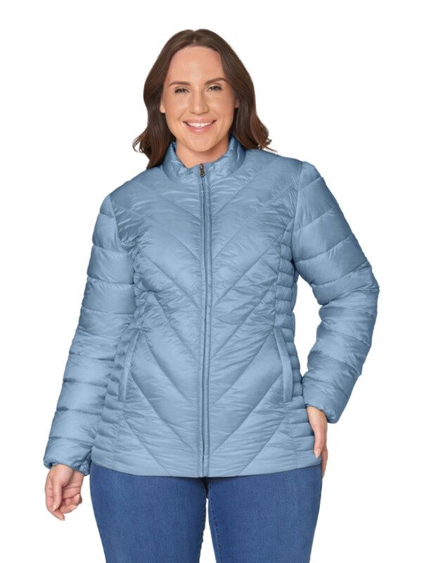 Jacket padded dusty blue