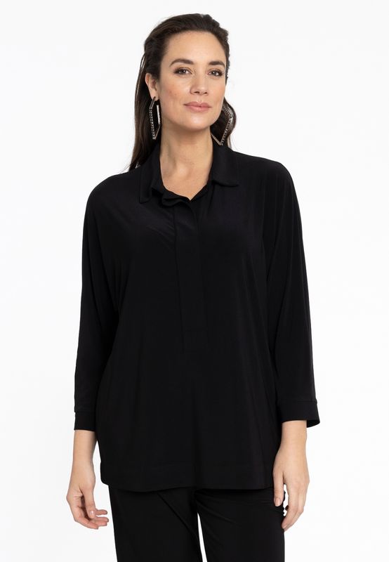 Blouse kimono 7/8 mouw Dolce zwart
