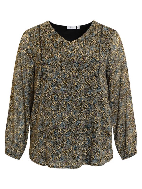 Blouse groen print