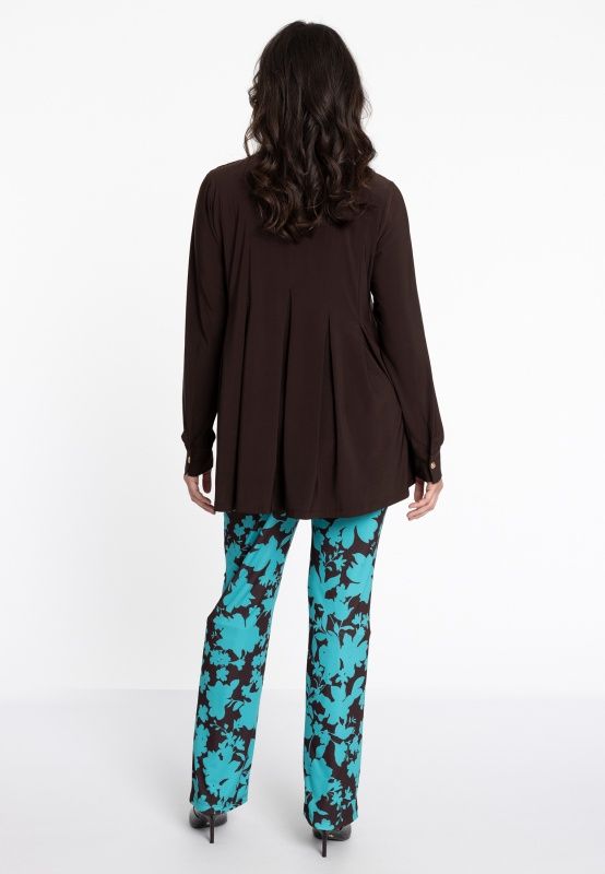 Blouse plooien bruin DOLCE
