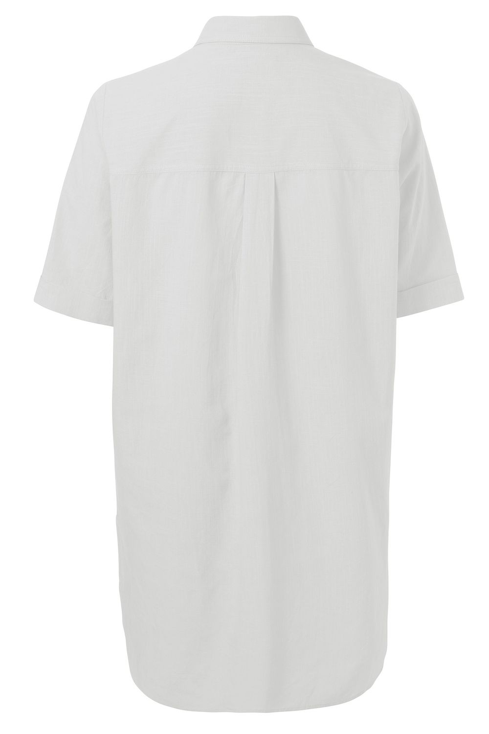 Witte blouse met korte mouwen