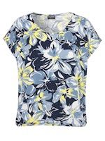 Shirt korte mouw geel/blauw 2522410