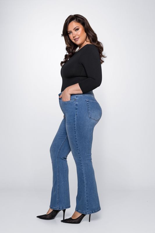 Bili Bootcut - Aruba Blue L32