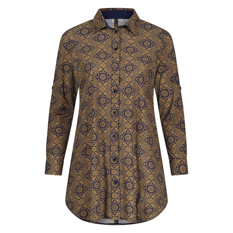 Blouse long LS Ornament Deco