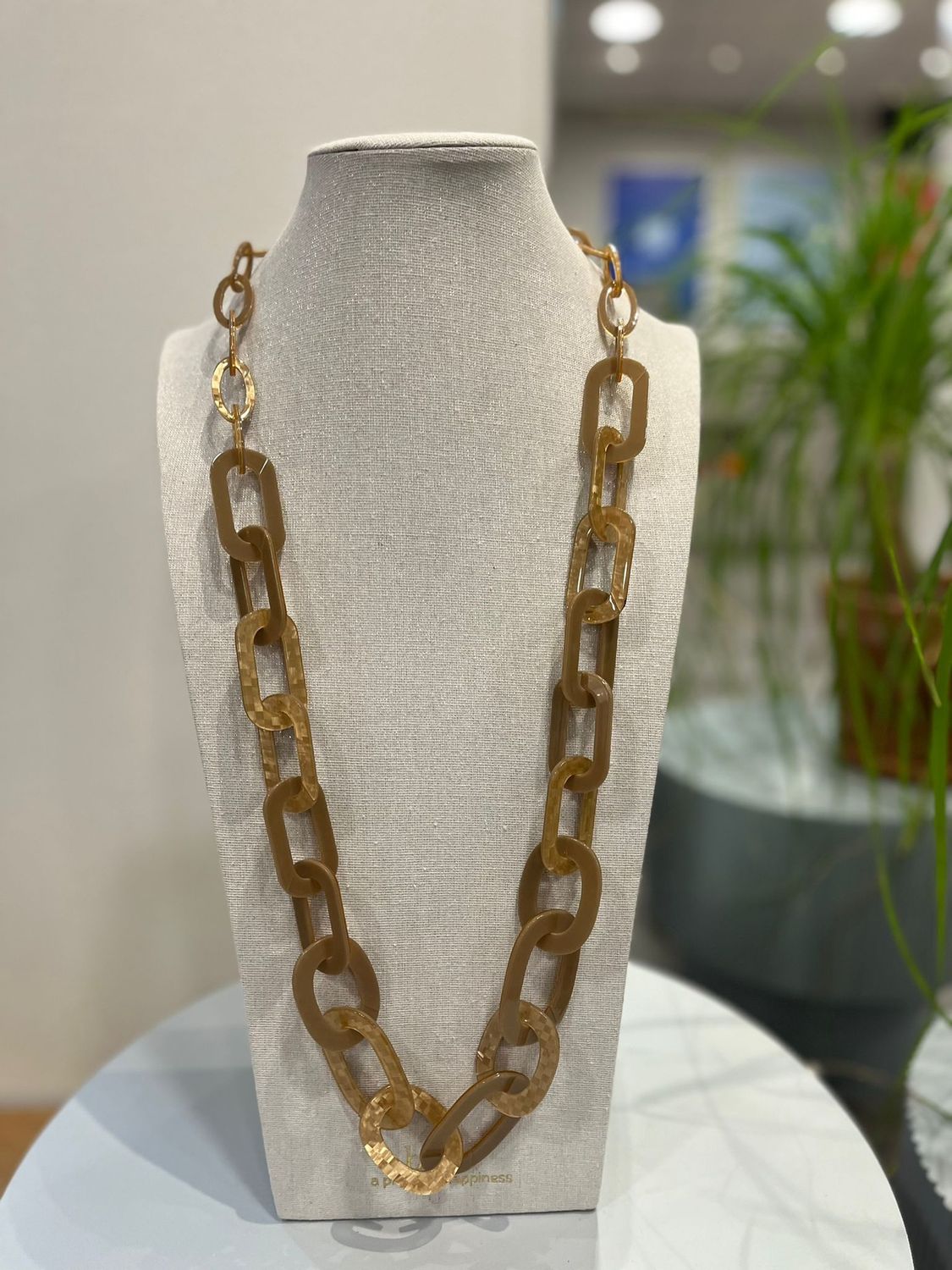 Ketting taupe schakel groot