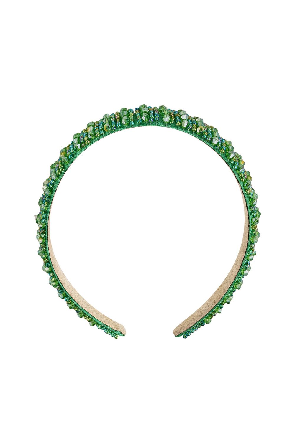 Haarband steentjes - groen