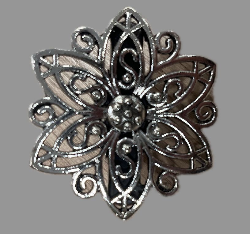 Vestclip ster zilver