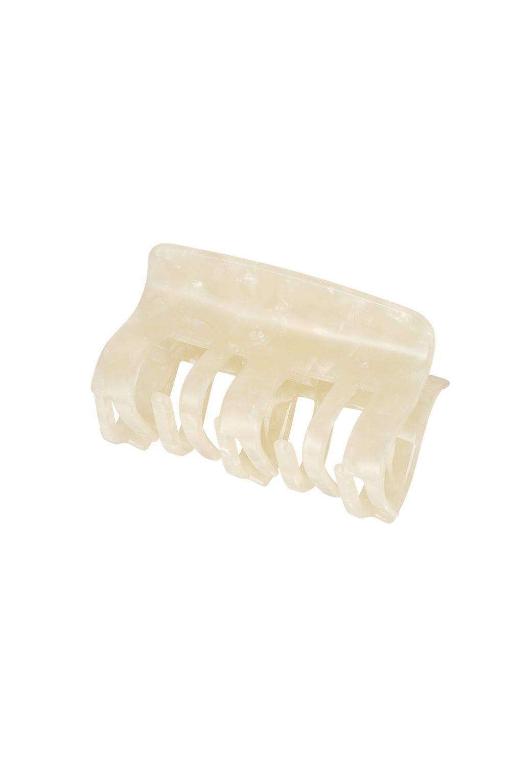 Haarklem glinsterende print - creme Sheet Material