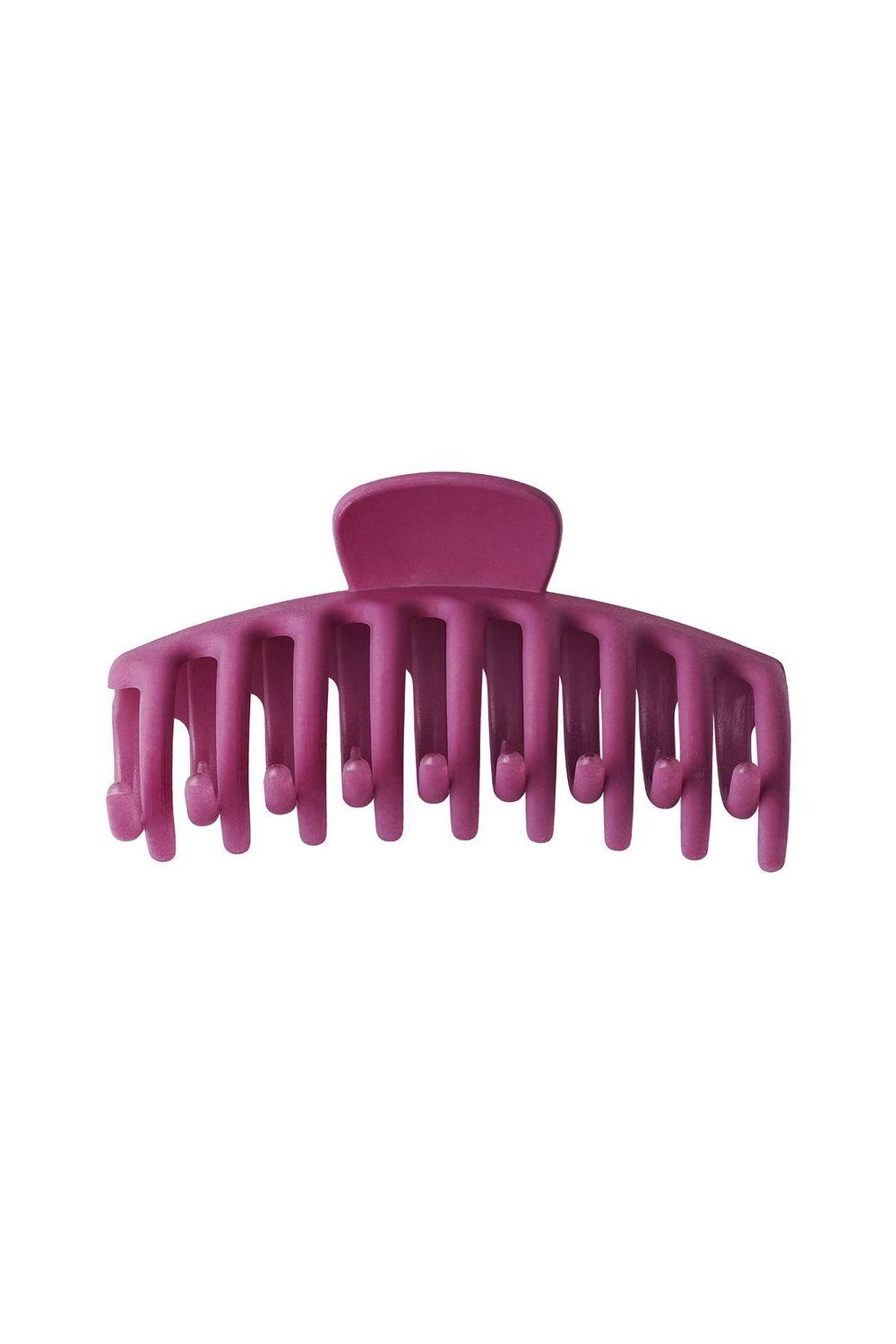 Grote haarclip mat Plastic - Fuchsia