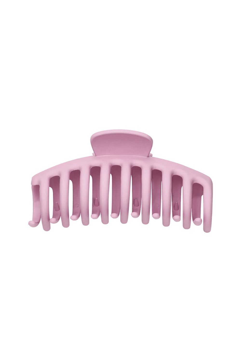 Grote haarclip mat Plastic - Lichtroze