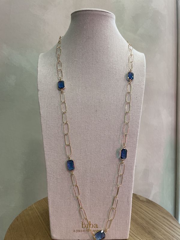 lang fijn goudkleurig collier