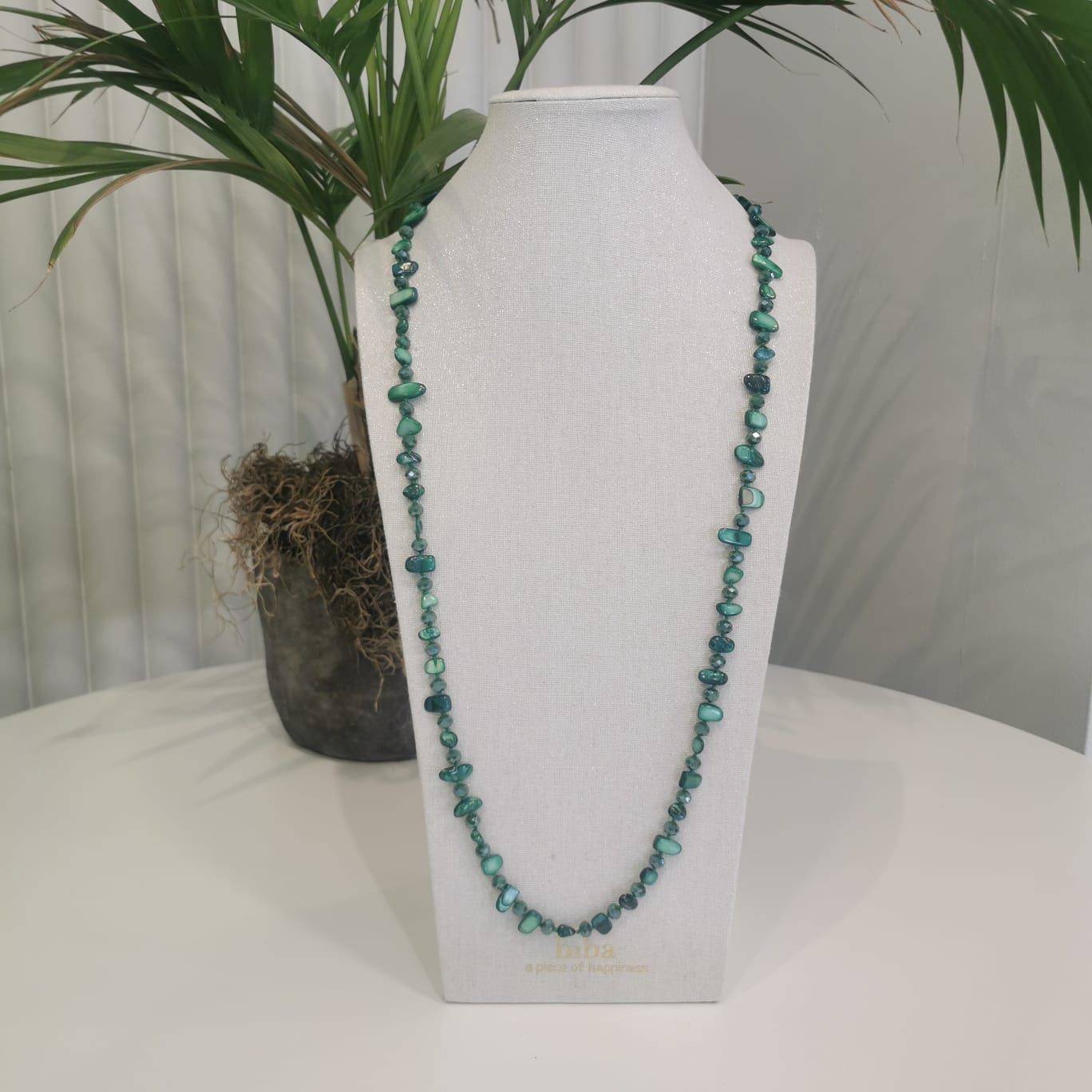Lange ketting met steentjes Gucci Green