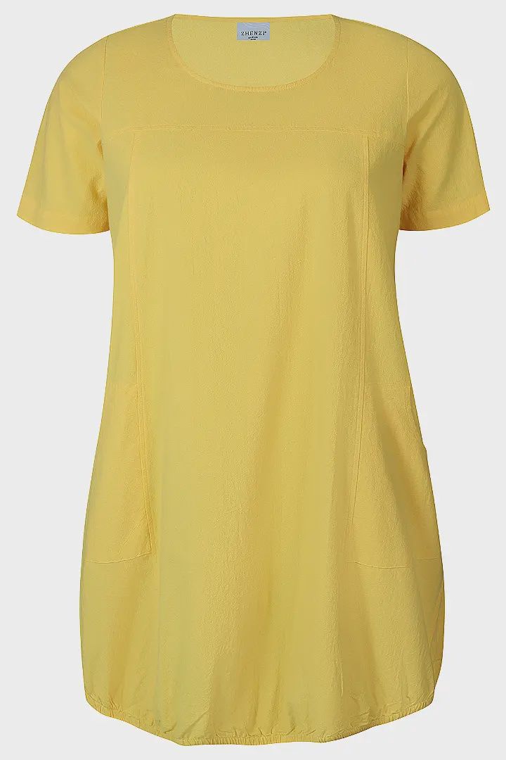 Amin 105-Dress S/S Yellow