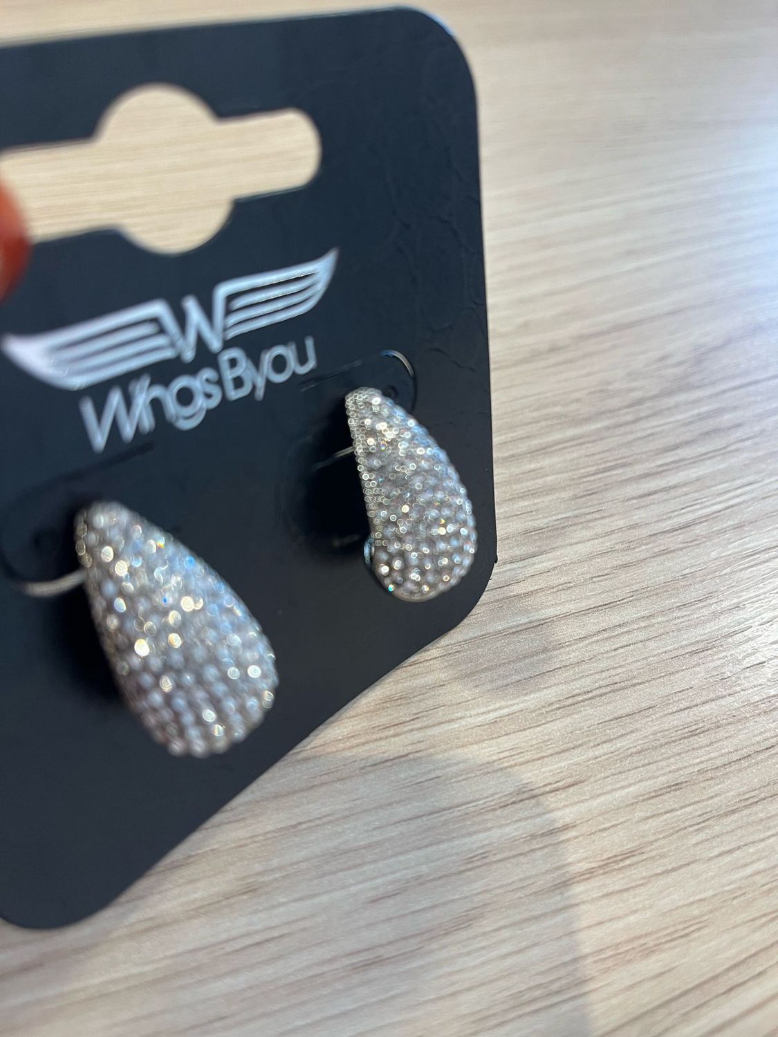 Oorbellen wings schelp steentjes