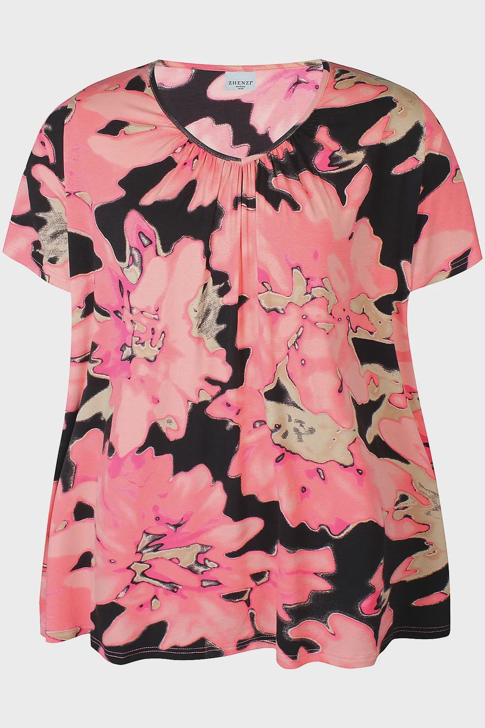 Fipa 728-Blouse S/S Coral poppy