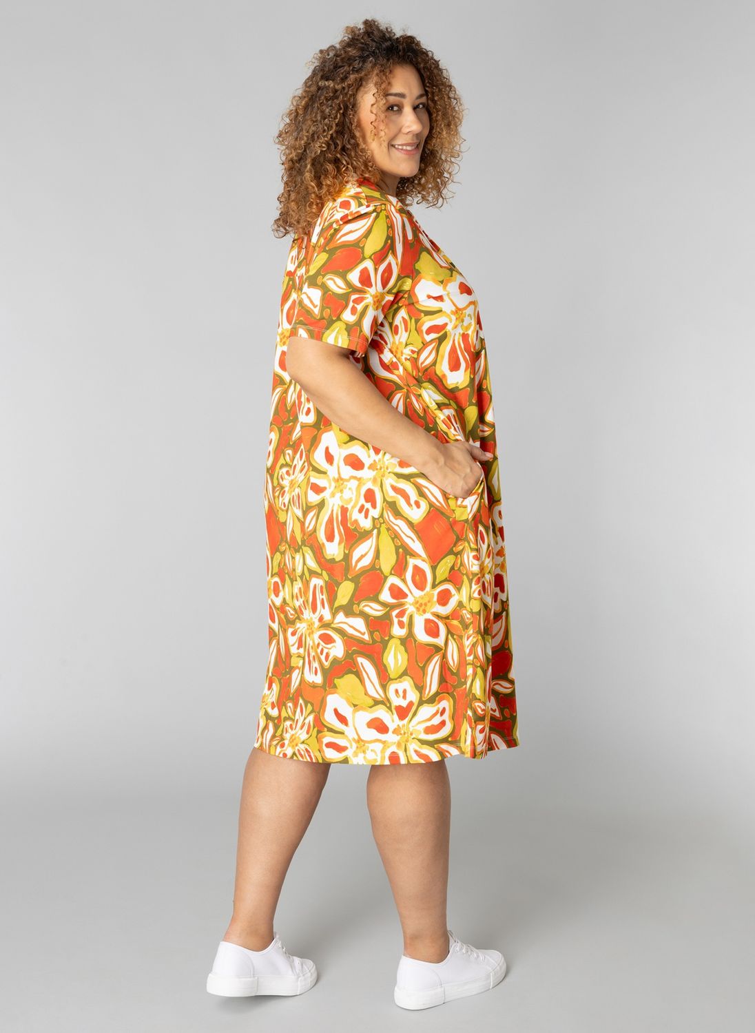 9000520 Jurk Green Multicolor