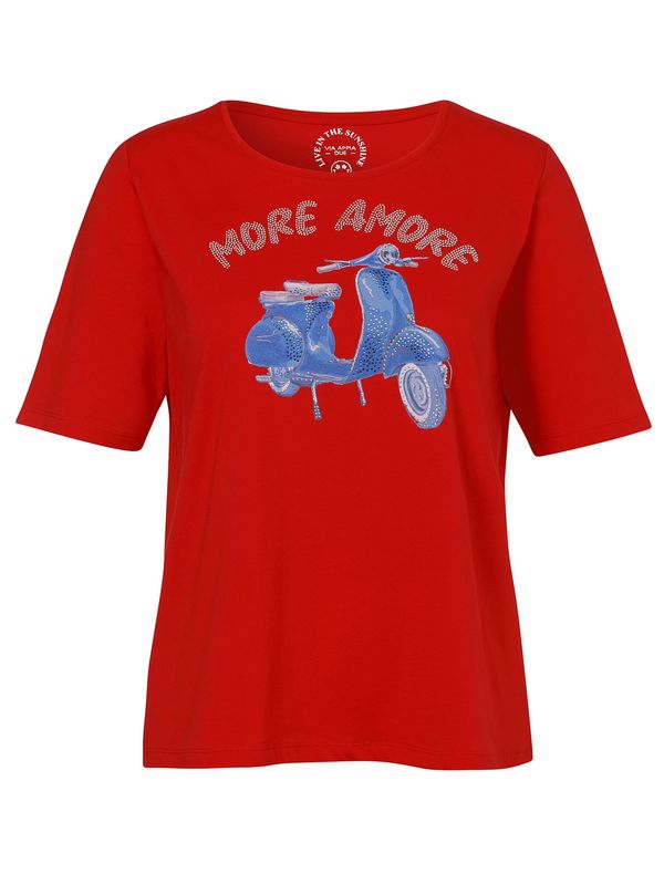 Shirt tomaat rood met opdruk 2513421