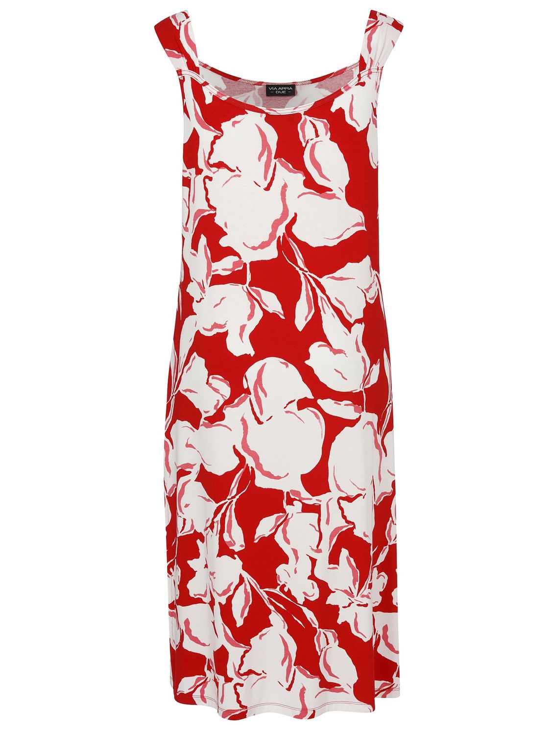 Jurk mouwloos rood/wit 2513721