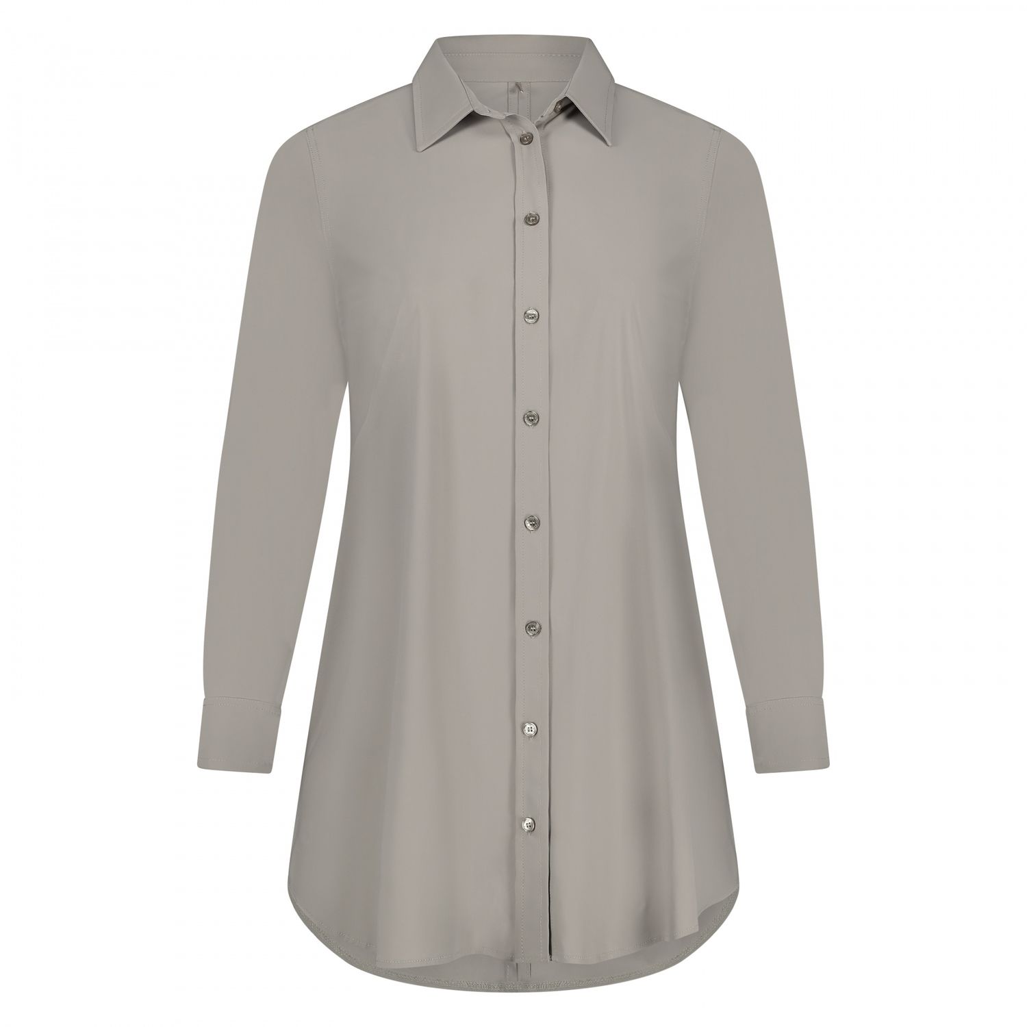 Blouse Long LS Taupe