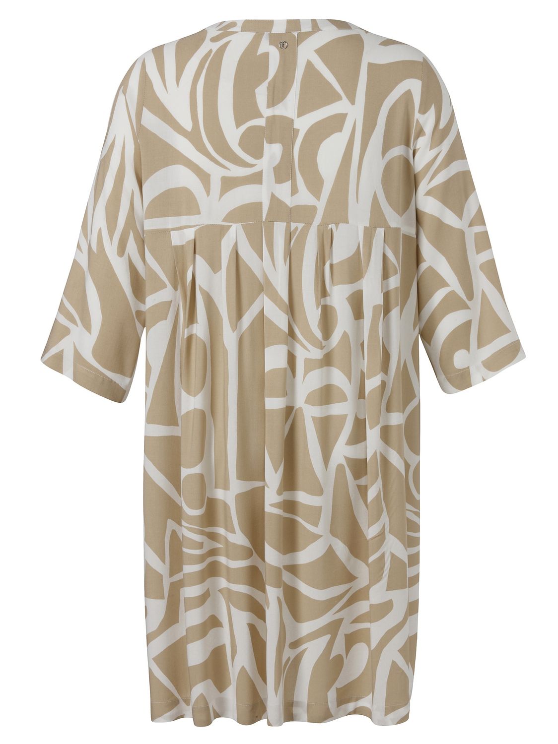 Jurk V-hals poeder/offwhite 2552995