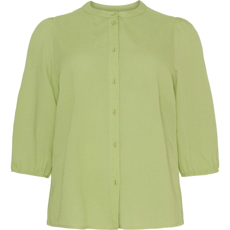 Shirt w puff and 1/2 sleeve Nile Green