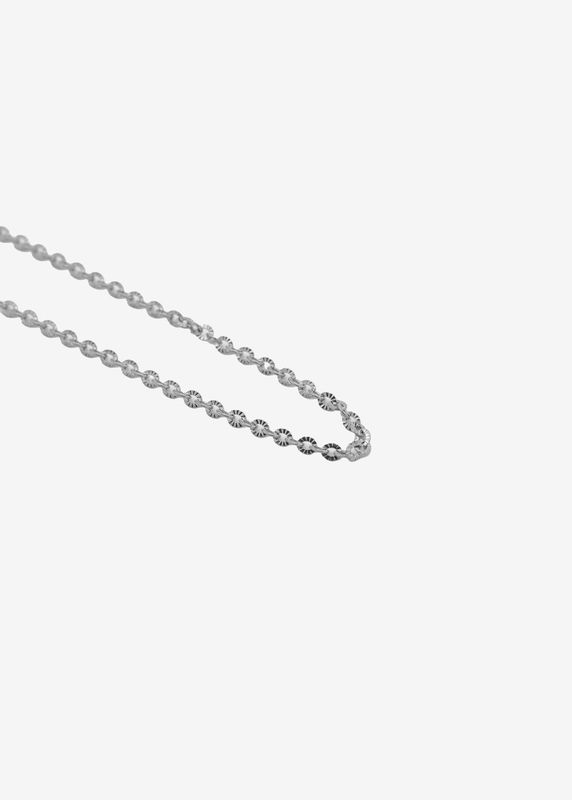 Schakelketting platte schakel - Zilver
