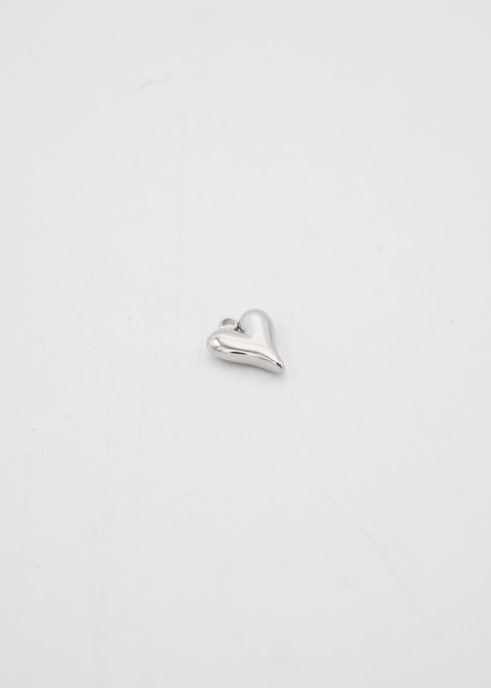 Bedel massief hart - Zilver