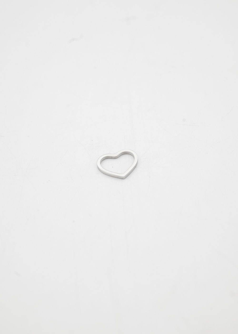 Bedel open hart - Zilver