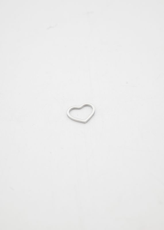 Bedel open hart - Zilver