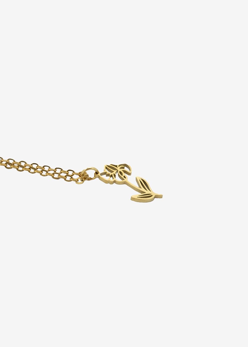 Ketting geboortebloem iris februari