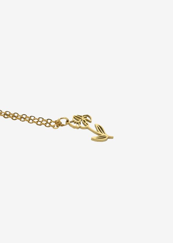 Ketting geboortebloem iris februari