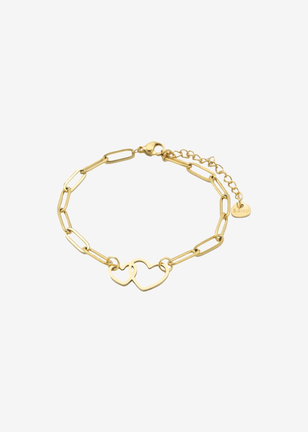 Schakelarmband dubbel hart