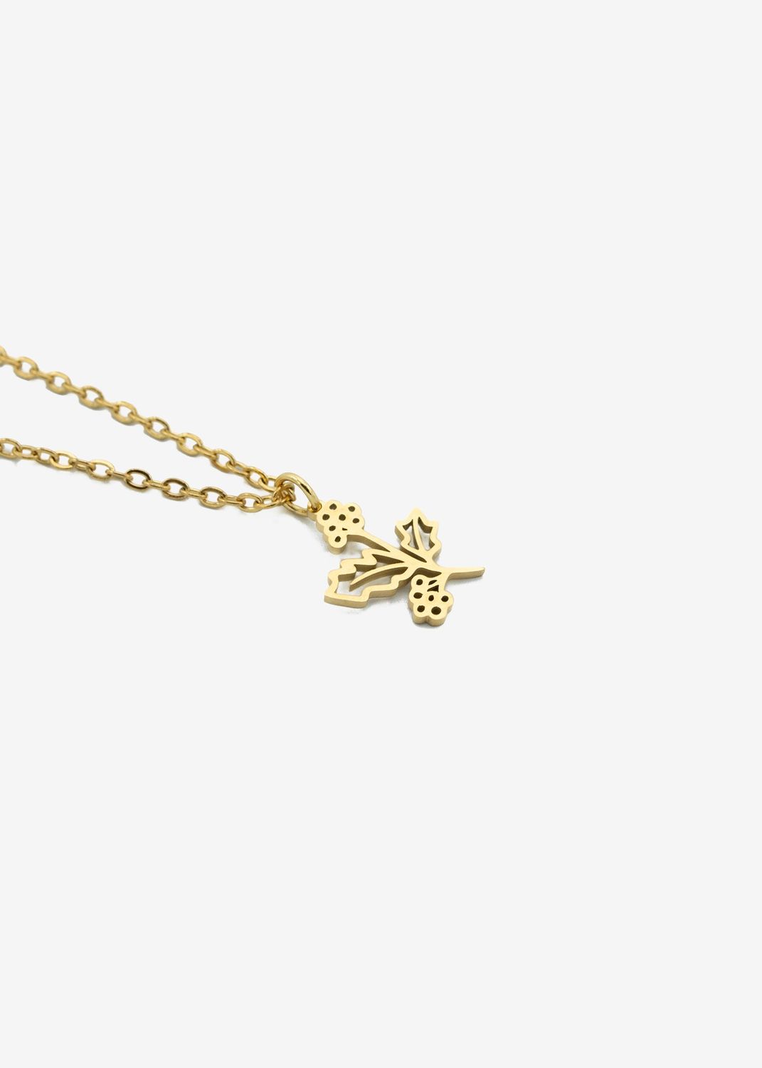Ketting geboortebloem hulst december