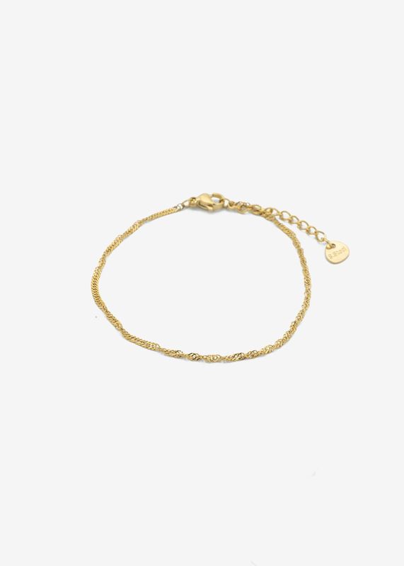 Subtiele armband gedraaide schakel